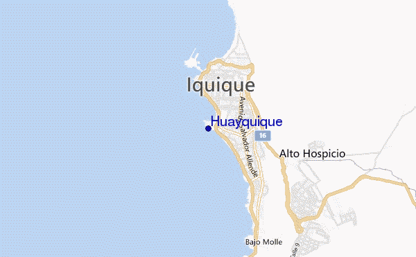 Huayquique location map