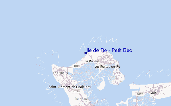 Ile de Re - Petit Bec location map