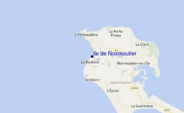 Ile de Noirmoutier location map