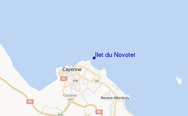 Ilet du Novotel location map