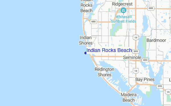 Indian Rocks Beach location map