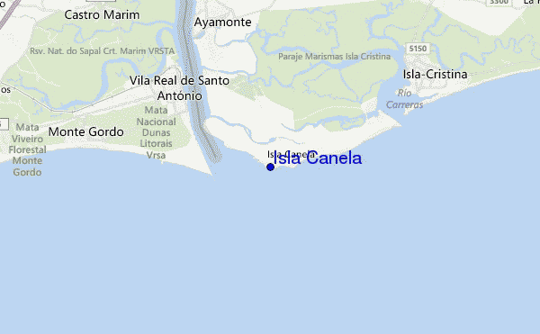 Isla Canela location map