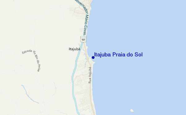 Itajuba Praia do Sol location map
