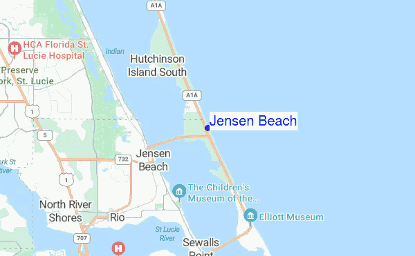 Jensen Beach location map