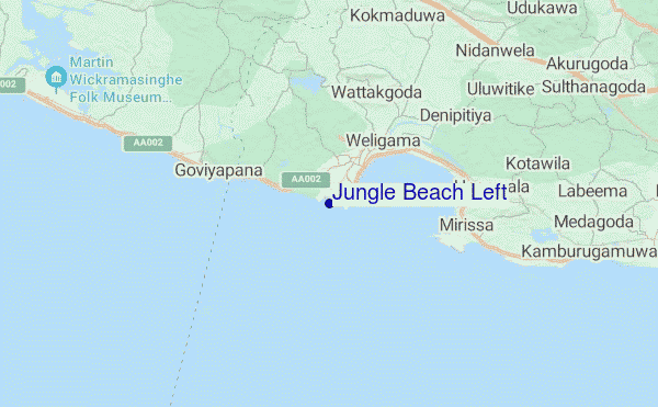 Jungle Beach Left location map