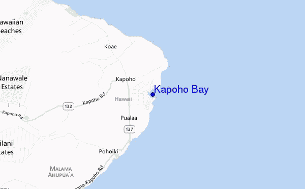Kapoho Bay location map