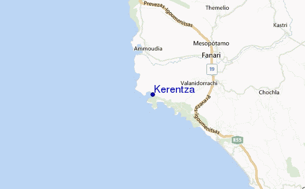 Kerentza location map