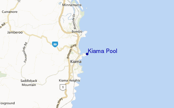 Kiama Pool location map