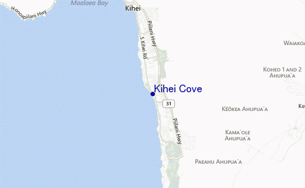 Kihei Cove location map