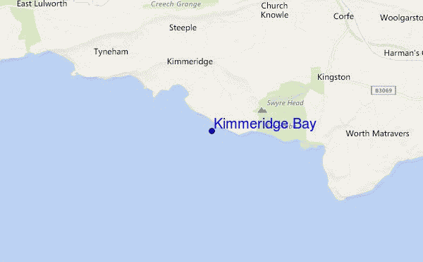 Kimmeridge Bay location map