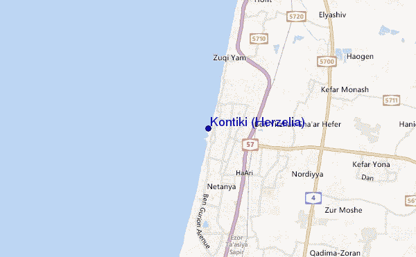 Kontiki (Herzelia) location map