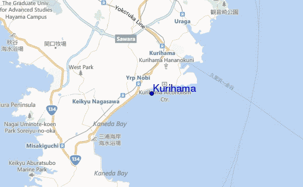 Kurihama location map