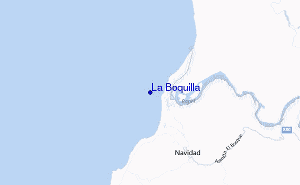 La Boquilla location map