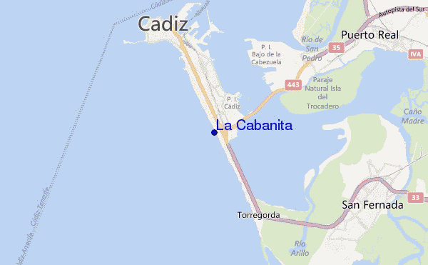 La Cabanita location map