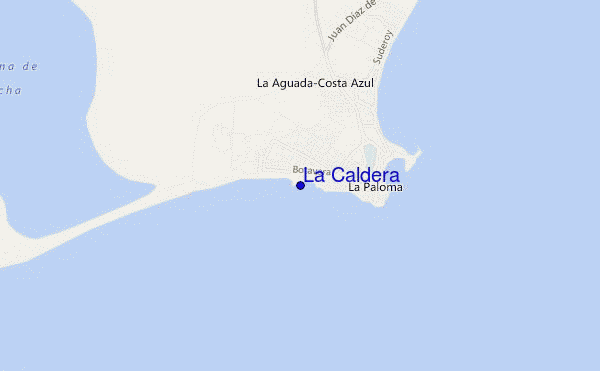 La Caldera location map