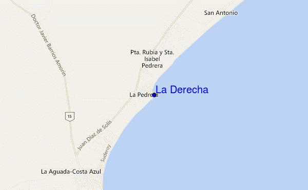 La Derecha location map