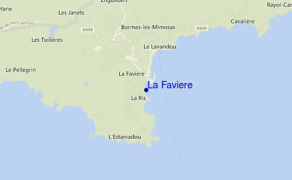 La Faviere location map