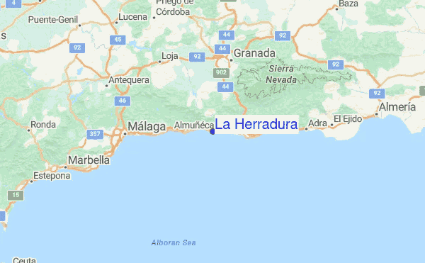La Herradura Surf Forecast and Surf Reports (Andalucia, Spain) La Herradura Regional Map ...