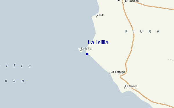 La Islilla location map