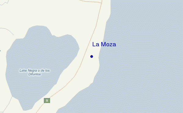 La Moza location map