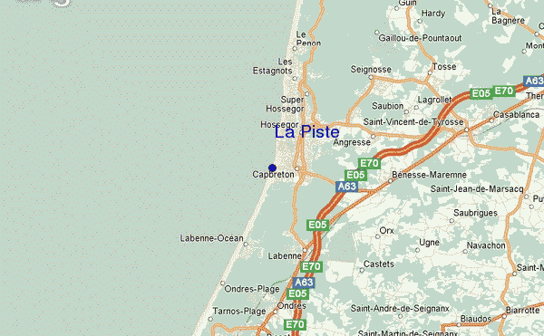 Capbreton - La Piste location map