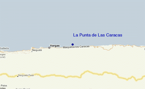 La Punta de Las Caracas location map