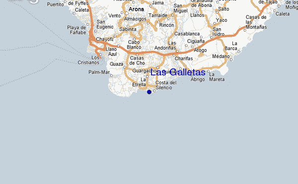 Las Galletas location map