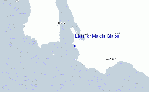 Lassi or Makris Gialos location map