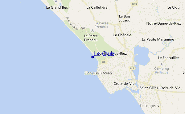 Le Club location map