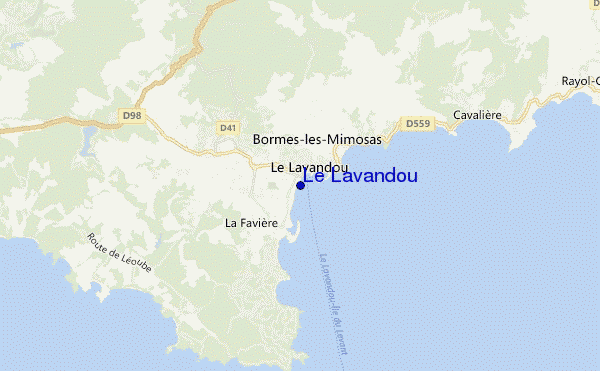 Le Lavandou location map