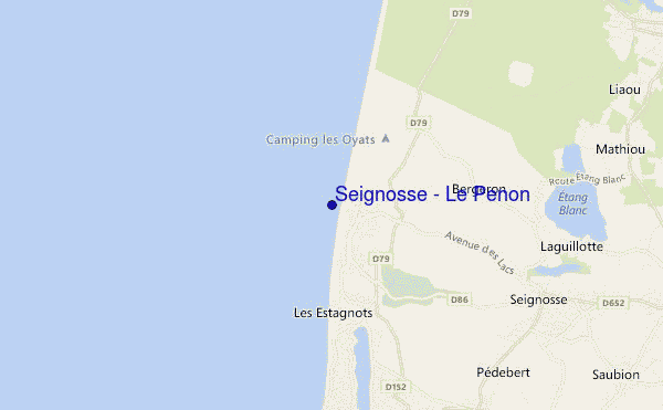 Seignosse - Le Penon location map