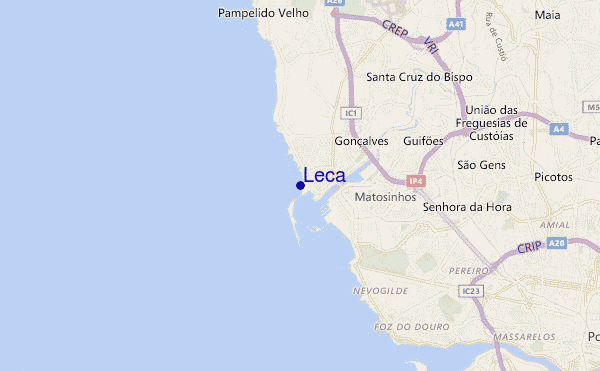 Leca location map