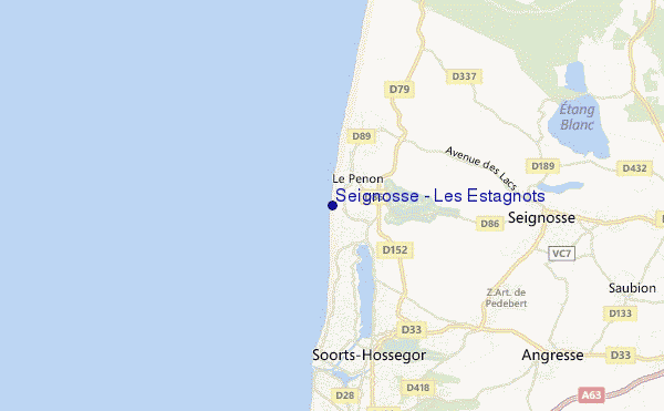 Seignosse - Les Estagnots location map