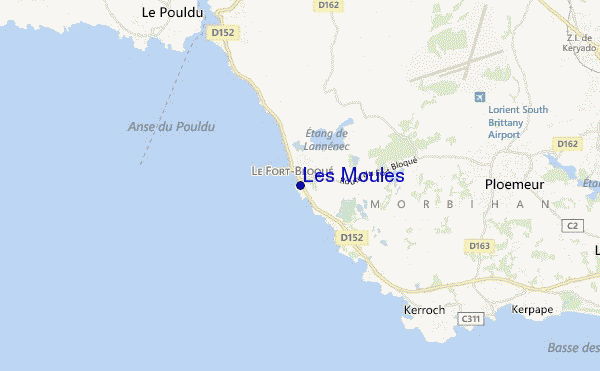 Les Moules location map