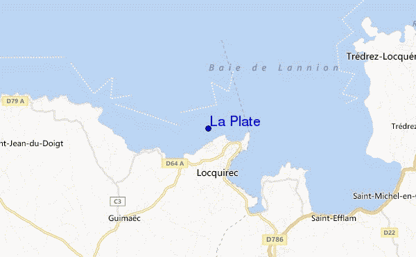 La Plate location map