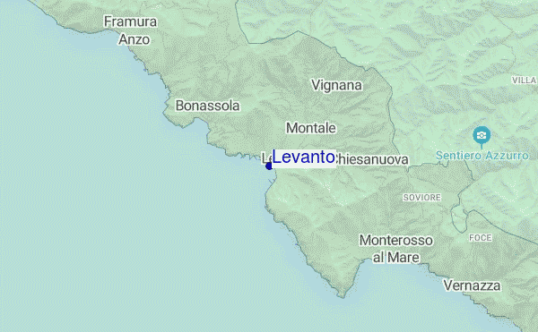 Levanto location map