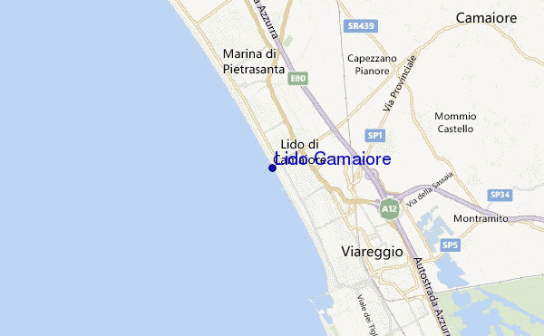 Lido Camaiore location map