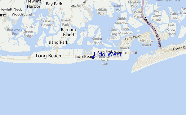 Lido West location map