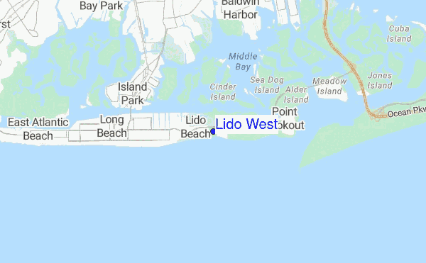 Lido West location map