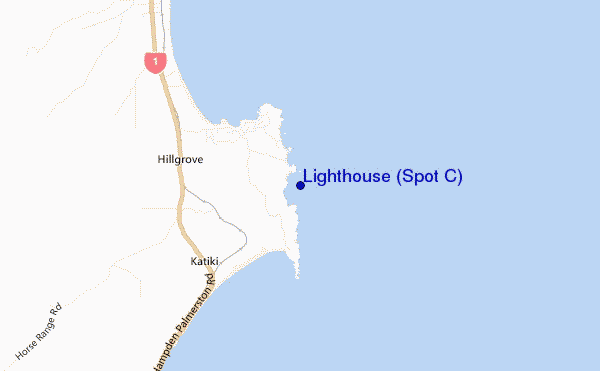 Lighthouse (Spot C) location map