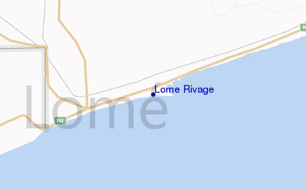Lome Rivage location map