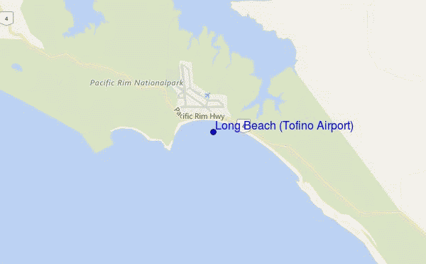 Long Beach (Tofino Airport) location map