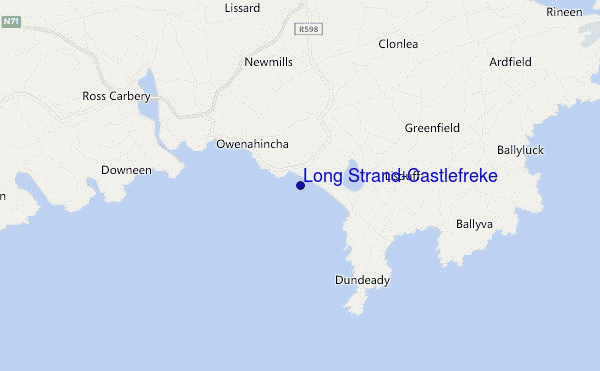 Long Strand-Castlefreke location map