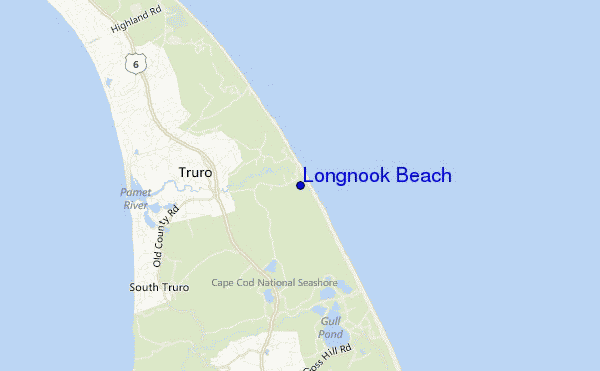 Longnook Beach location map
