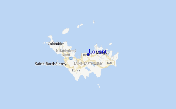 Lorient location map