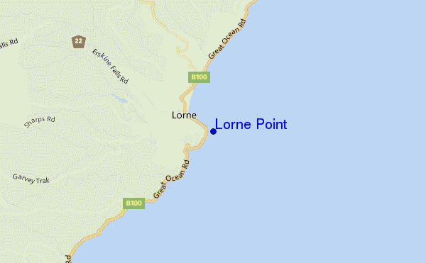Lorne Point location map