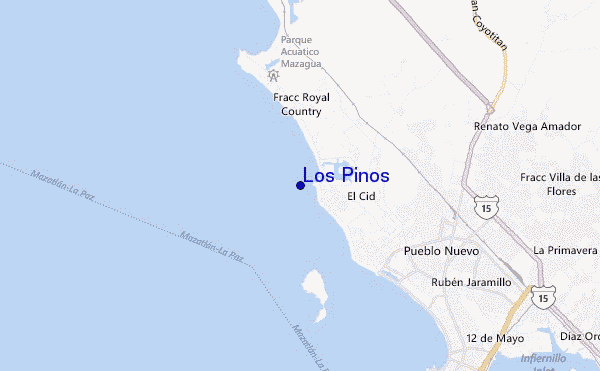 Los Pinos location map