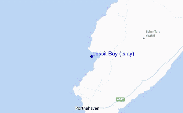 Lossit Bay (Islay) location map