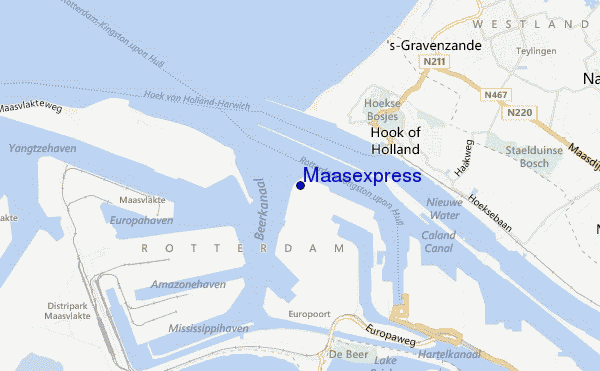 Maasexpress location map