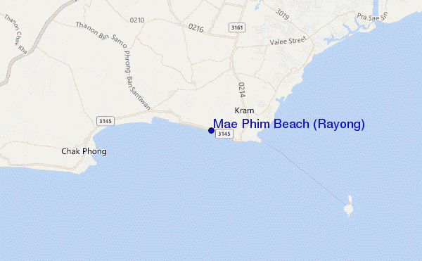 Mae Phim Beach (Rayong) location map